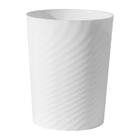 Lata de lixo UUJOLY Plastic 7,8x6,5x10" 6,8L para banheiro branca