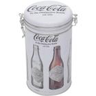 Lata Decorativa Coca-Cola Redonda 20Cm Cinza Evolution Urban