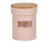 Lata metal porta mantimentos coffee redonda rose 1.000 ml yoi.