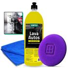Lava Autos Vonixx 1,5L Shampoo Automotivo Vintex Aplicador Zacs Pano Microfibra