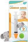 Lavador Nasal Seringa Silicone Infantil Adulto - 2 Bicos e 1 Seringa
