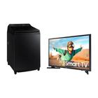 Lavadora Smart Digital 17KG Black 220V + TV Smart 32'' - Samsung