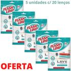 Lave Roupas Anti Manchas Fácil Kit 5 Pacotes 100 Lenços - Flash Limp