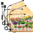 LED de espectro completo Grow Lights SDOVUERC de 4 cabeças para plantas