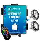 Led Piscina - Kit 2 Led Tholz 6W Inox RGB com Central e Controle Touch