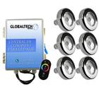 Led Piscina - Kit 6 Tholz Inox RGB 18W + Central + Controle Touch