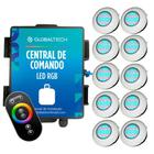 Led Piscina RGB - Kit 10 Easy Led 70 com Central e Controle Touch - Light Tech