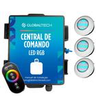Led Piscina RGB - Kit 3 Easy Led 70 com Central e Controle Touch