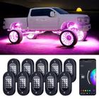 LED Rock Lights Honalia 10 cápsulas RGB para caminhões com controle de aplicativos