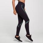 Legging Adrenaline Preta Poliamida com Estampa Verde Degrade - LOT FITNESS COMERCIO E INDUSTRIA LTDA