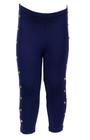 Legging calça Longa Infantil academia escolamarinho tachinha (spike) lateral ouro RUM E BUTTER