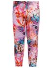 Legging calça Longa Infantil academia passeio cor Floral veludo RUM E BUTTER poliamida elastano