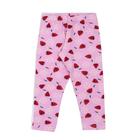 Legging Infantil Cotton Turminha & Cia Moranguinho Rosa