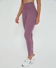 Legging Recortes Tule e Refletivos Alto Giro Malva Encantado