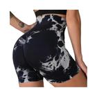 Leggings de Cintura Alta Sem Costura para Mulheres - Tie Dye - Ideal para Academia e Corrida