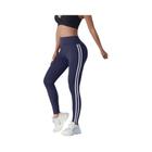 Leggings de Yoga Cintura Alta Listrada - Modelagem Ajustada com Alta Compressão