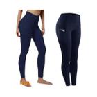 Leggings de Yoga Cintura Alta para Mulheres - Controle de Barriga, Bolsos e Design Sem Costura