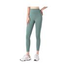 Leggings Sem Costura Com Nervuras De Cintura Alta, Controle De Barriga Feminino, Yoga, Academia, - others