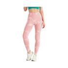 Leggings Yoga Cintura Alta Sem Costura Tie Dye - Controle de Barriga para Treino