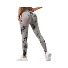 Leggings Yoga Cintura Alta Sem Costura Tie Dye - Fitness, Exercício e Corrida