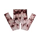 Leggings Yoga Cintura Alta Sem Costura Tie Dye - Push Up e Controle de Barriga para Mulheres