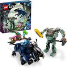 Lego Avatar Neytiri e Thanator vs Quaritch em AMP Suit 75571