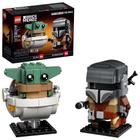 LEGO BrickHeadz Star Wars O Mandaloriano e A Criança Kit de Construção - Brinquedo para Crianças e Fãs de Star Wars (295 Peças)