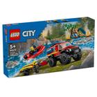 Lego City - Caminhão dos Bombeiros 4x4 com Barco de Resgate - 60412