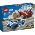 Lego City Detençao Policial Na Autoestrada 185 Peças 60242
