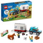 LEGO City Horse Transporter 60327 Kit de construção Brinquedo para Crianças com mais de 5 anos (196 peças)