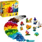 LEGO Classic Creative Transparent Bricks 11013 Building Kit com tijolos transparentes Inspira Jogo Imaginativo, Novo 2021 (500 Peças)