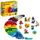 LEGO Classic Creative Transparent Bricks 11013 Building Kit com tijolos transparentes Inspira Jogo Imaginativo, Novo 2021 (500 Peças)