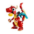 Lego Creator 3 em 1 - Dragão Vermelho Criaturas Mitológicas Seres Místicos