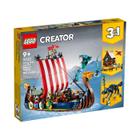 Lego Creator 3x1 Navio Viking e Serpente De Midgard 31132