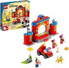 LEGO Disney Mickey and Friends Mickey & Friends Fire Truck & Station 10776 Building Kit Divertido conjunto de jogos firehouse Nova 2021 (144 peças)