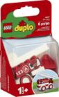 LEGO DUPLO Meu Primeiro Caminhão de Bombeiros 10917 Brinquedo de Caminhão de Bombeiros Educacional, para Crianças com 18 Meses ou mais (6 Peças)