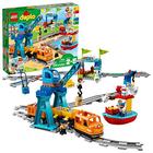 LEGO DUPLO Town Cargo Train Set 10875 com som e luz,