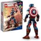 Lego figura de construcao do capitao america 76258