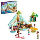 LEGO Friends Beach Glamping 41700 Kit de construção Presente criativo para crianças de 6 anos ou mais Que amam brinquedos da natureza e viagens populares de glamping (380 peças)