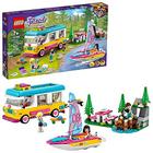 LEGO Friends Forest Camper Van e Sailboat 41681 Building Kit Brinquedo florestal Nova 2021 (487 Peças)
