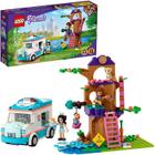 LEGO Friends Vet Clinic Ambulance 41445 Kit de construção Brinquedo Colecionável com Ambulância, Brinquedos de Coelho e Gatinho, Kit Veterinário Infantil e Olivia e Emma Mini-Dolls, Nova 2021 (304 Peças)