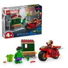 Lego Marvel Homem De Ferro Com Motocicleta E O Hulk 68 Peças