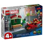 Lego Marvel Hulk e Homem de Ferro com Motocicleta 76287