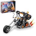 Lego marvel robô motoqueiro fantasma e motocicleta 76245 (264 peças)