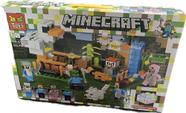 Lego Minecraft Barato - 322 peças - Com vários personagens e um lindo cenário - GT-142 - TOYS