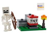 LEGO Minecraft: Esqueleto com Lançador TNT e Peça Bônus