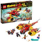 LEGO Monkie Kid: Monkie Kid's Cloud Jet 80008 Aircraft Toy Building Kit (529 peças) Amazon Exclusive