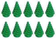 LEGO NEW 10 pcs GREEN PINE TREE PEQUENO 2x2x4 Planta Natal Cidade Cidade Construção Floresta Vegetação Folhagem Pacote de Trem Conjunto Menino Menina Parte Peça