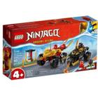 Lego Ninjago Batalha De Carro E Moto De Kai E Ras 103 Peças