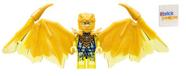 LEGO Ninjago Cristalizado: Jay Golden Dragon Minifigura sagacidade